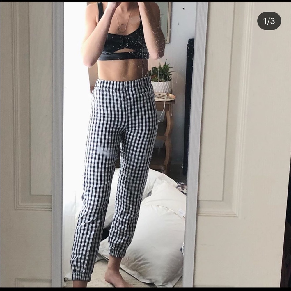 never worn ASOS gingham pants